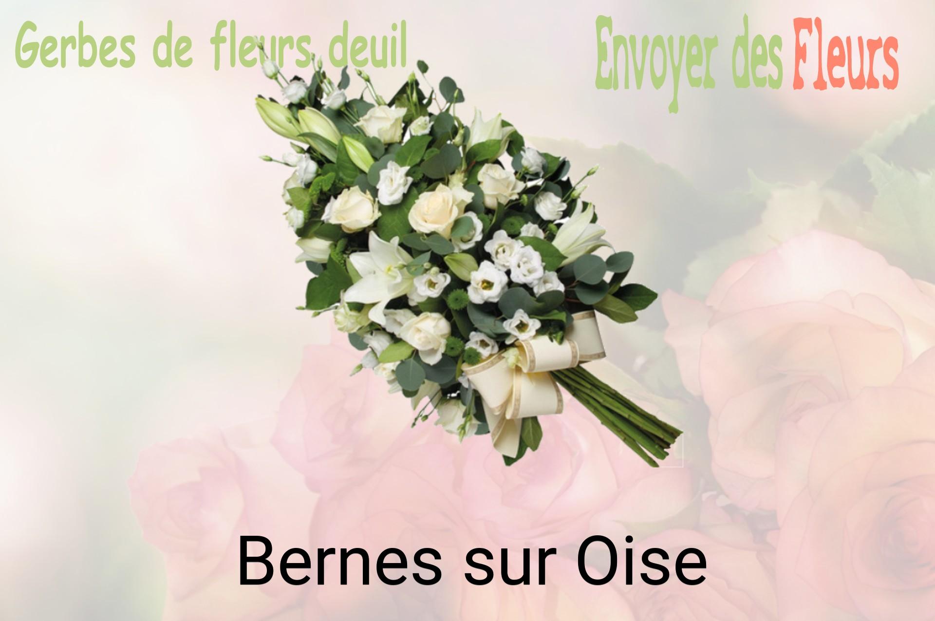 Gerbe de fleurs de deuil livrée à Bernes-sur-Oise